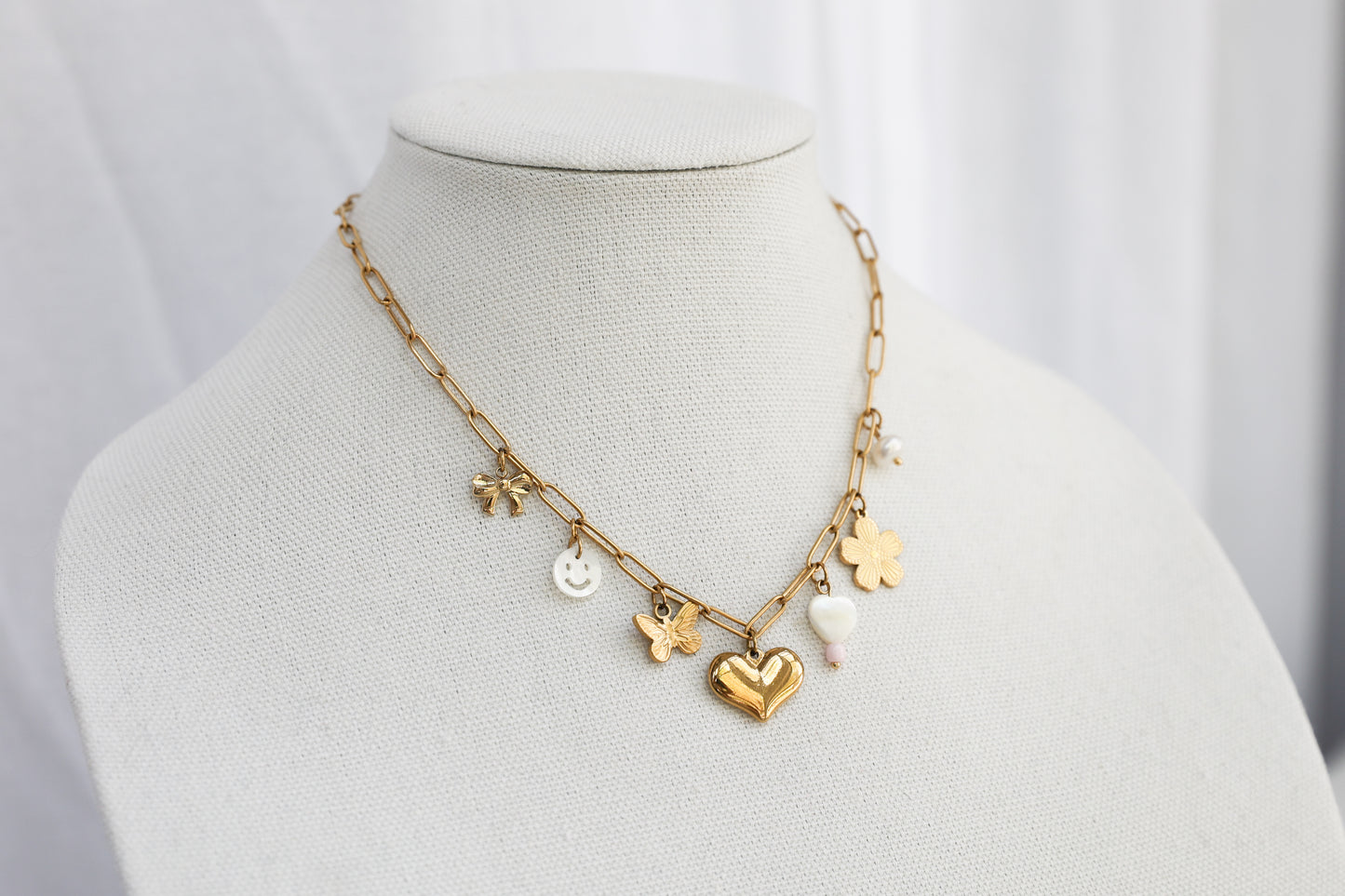 Paperclip Large Charm Necklace