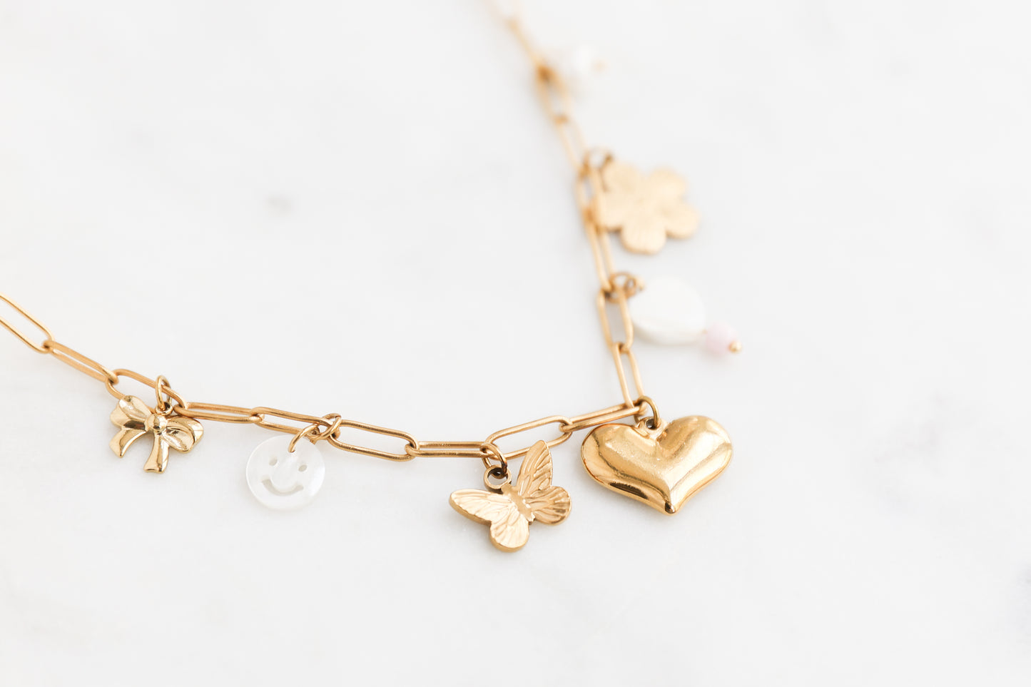Paperclip Large Charm Necklace