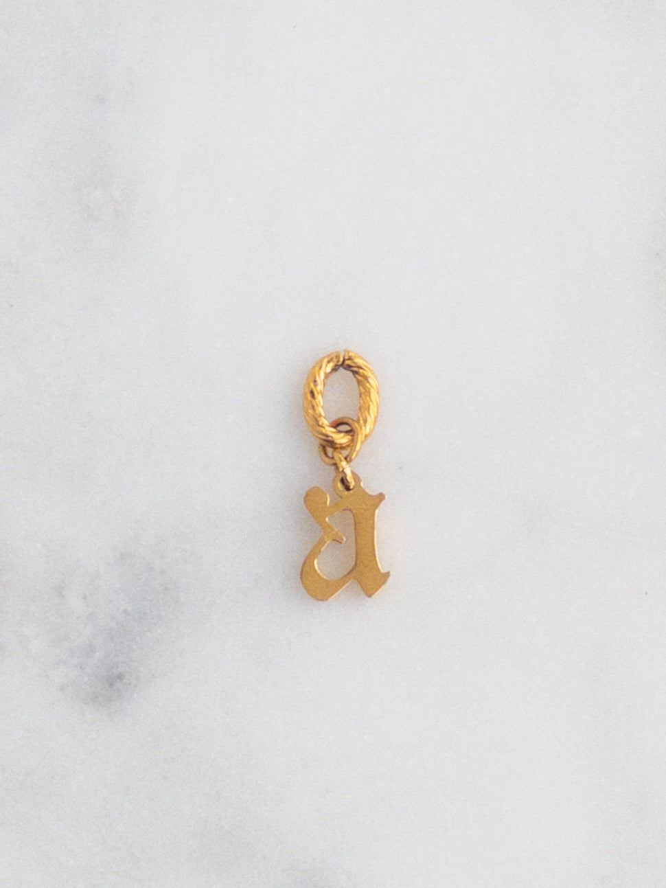 Old English Letter Charm