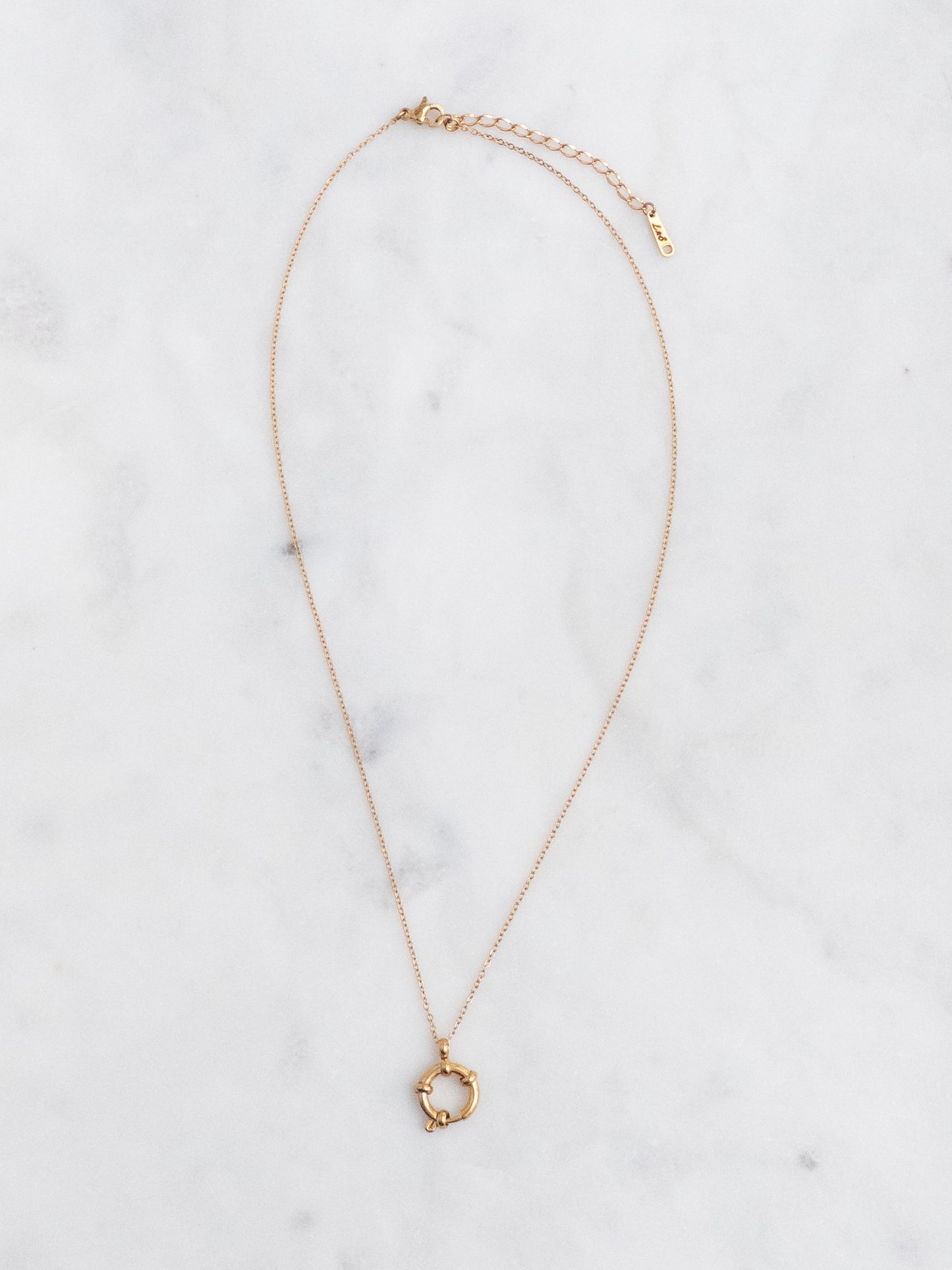 Spring Ring Charm Keeper Necklace