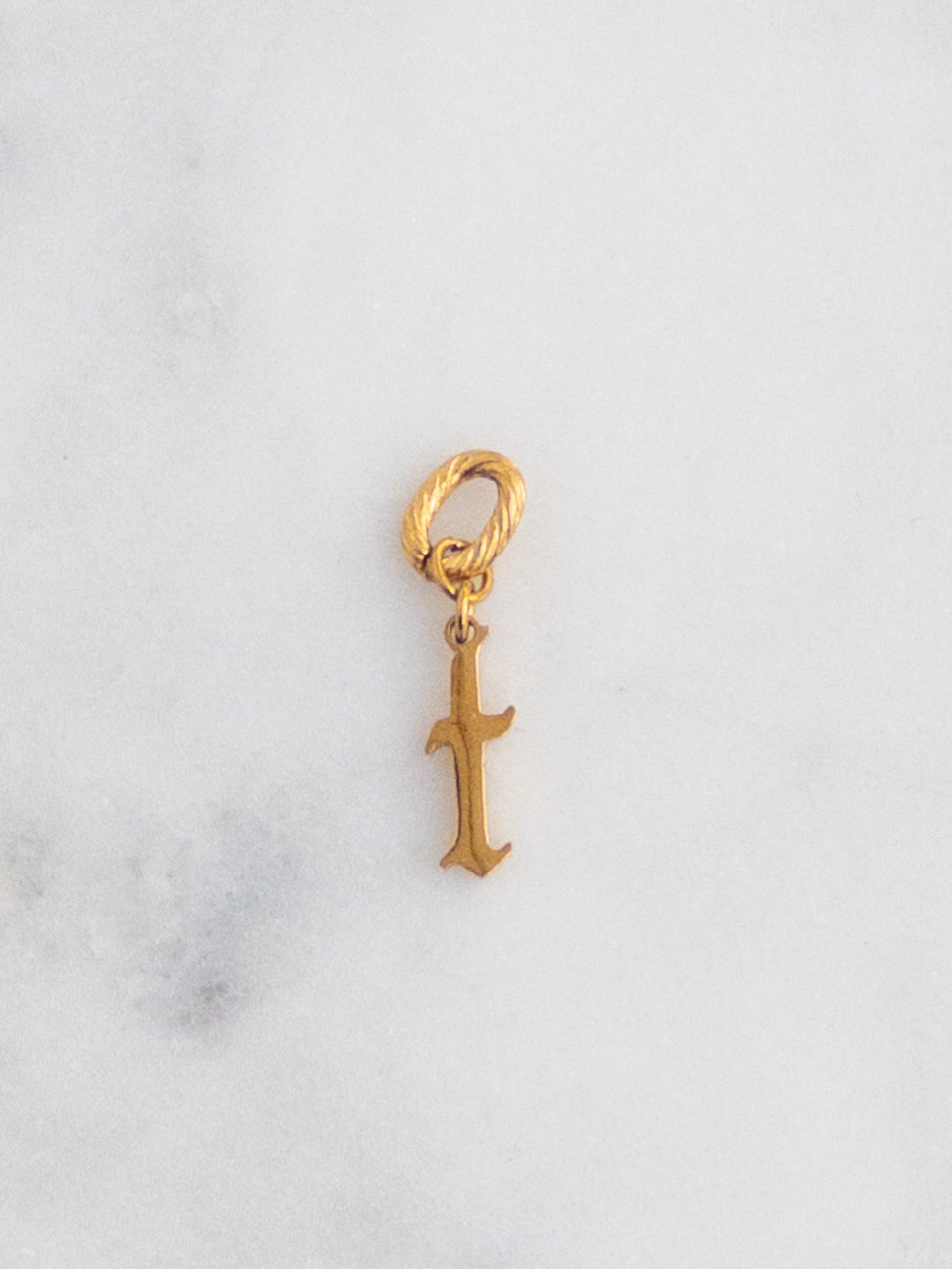 Old English Letter Charm