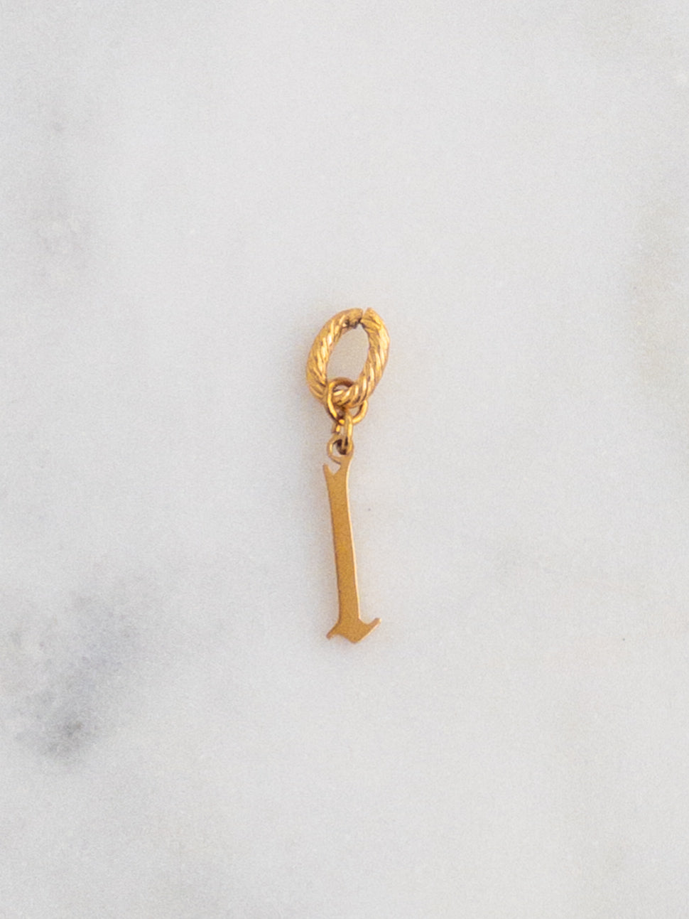 Old English Letter Charm