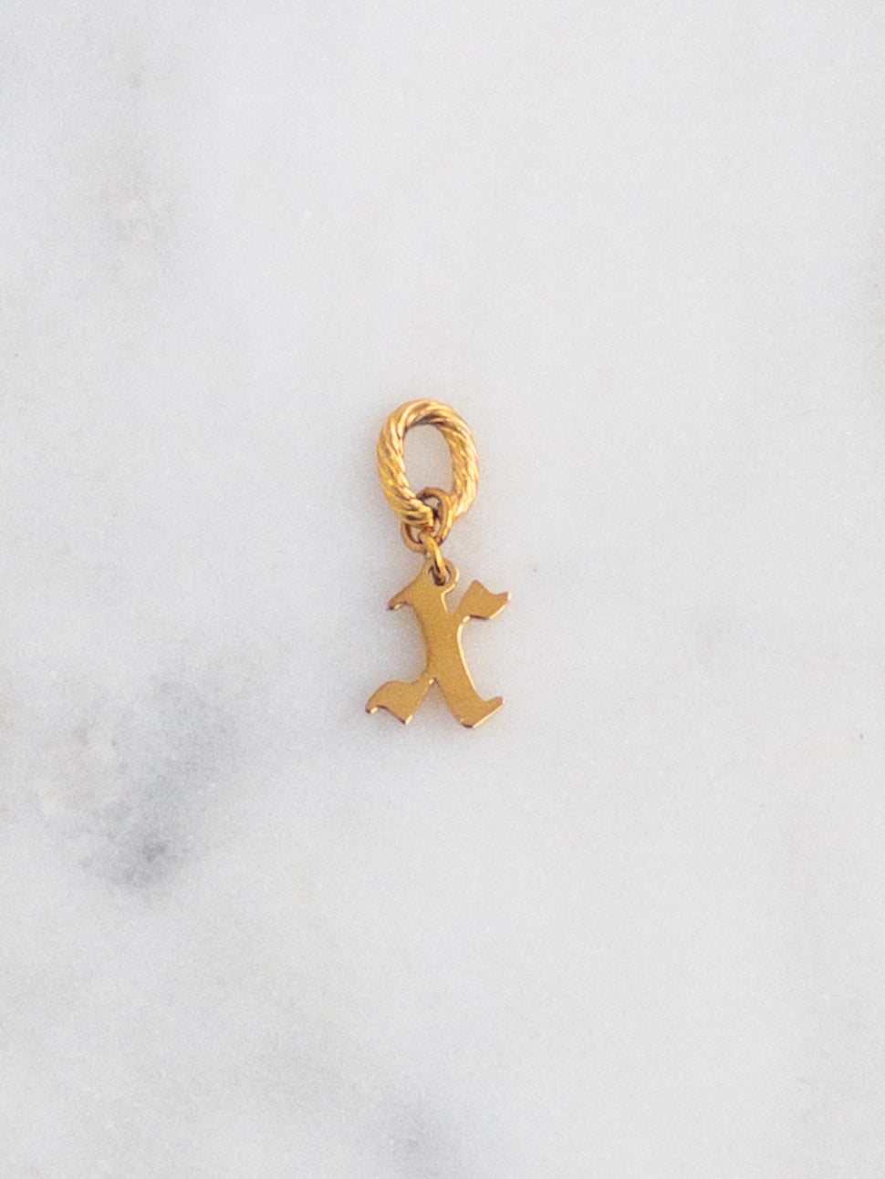 Old English Letter Charm