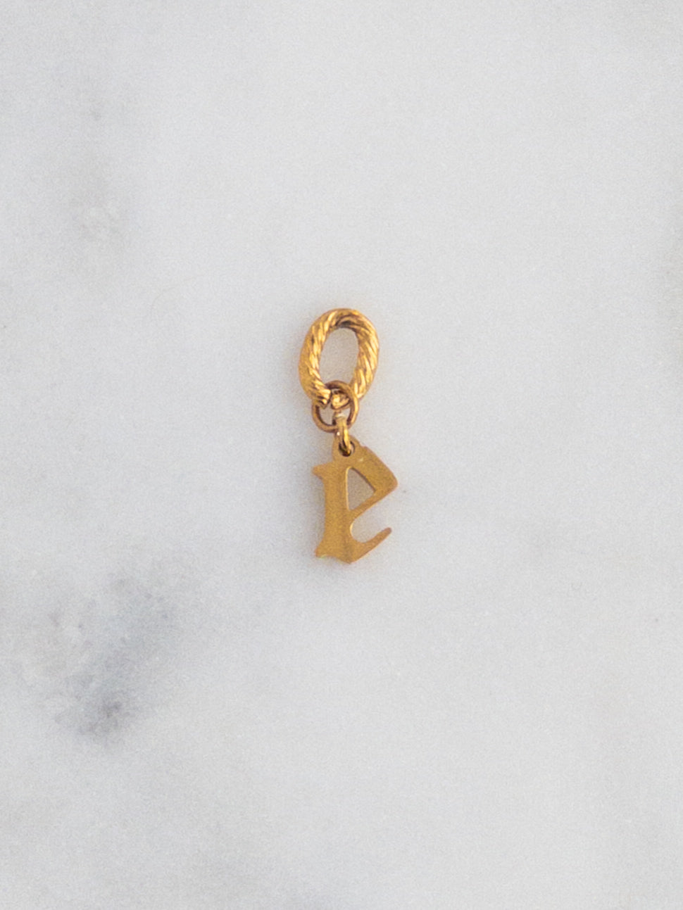 Old English Letter Charm