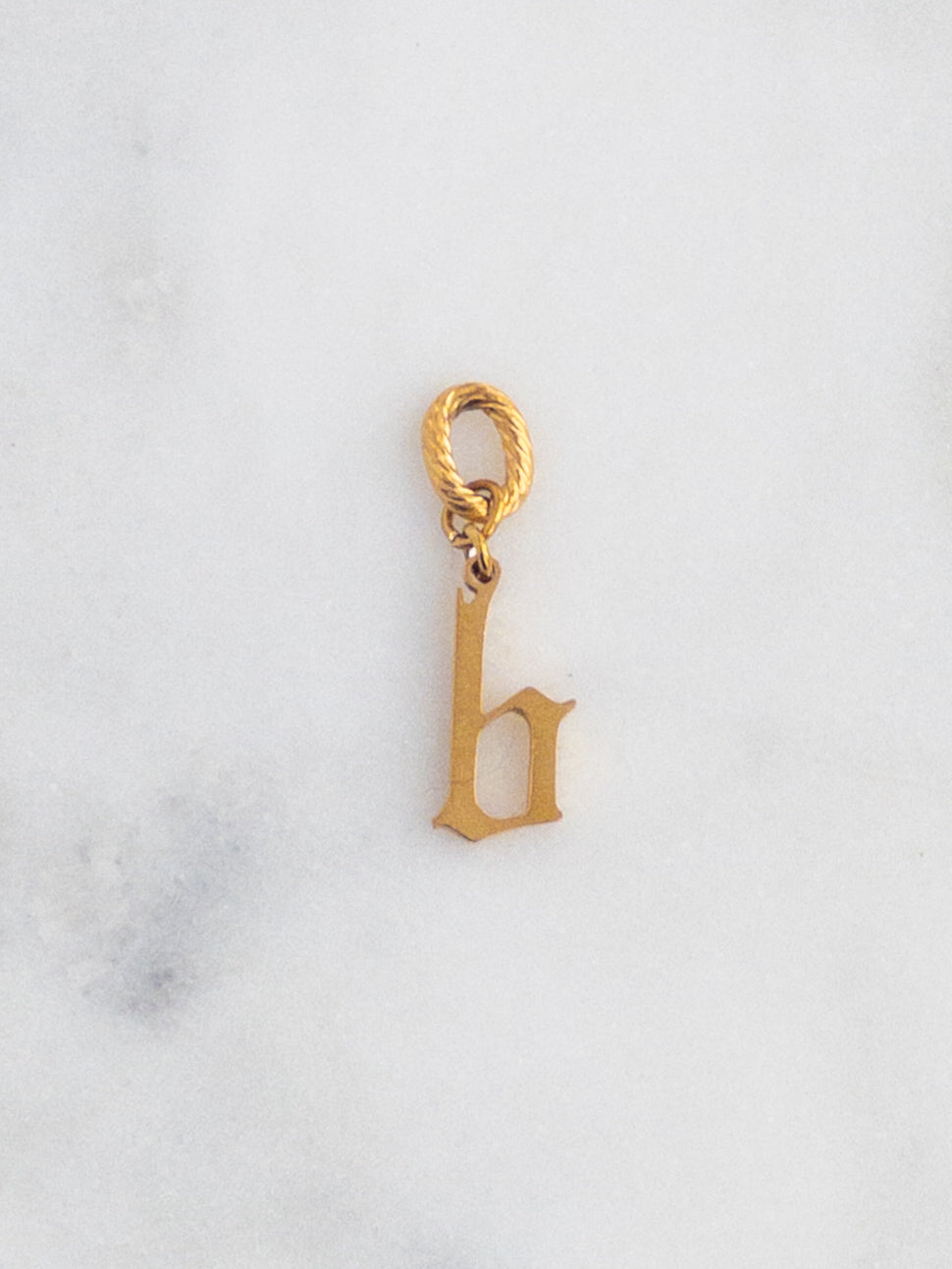 Old English Letter Charm