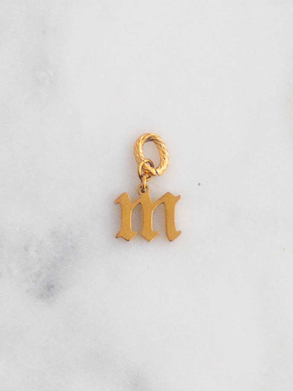Old English Letter Charm