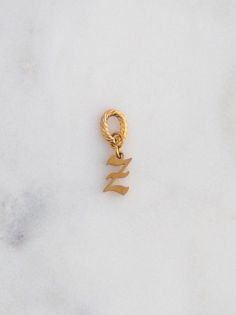 Old English Letter Charm