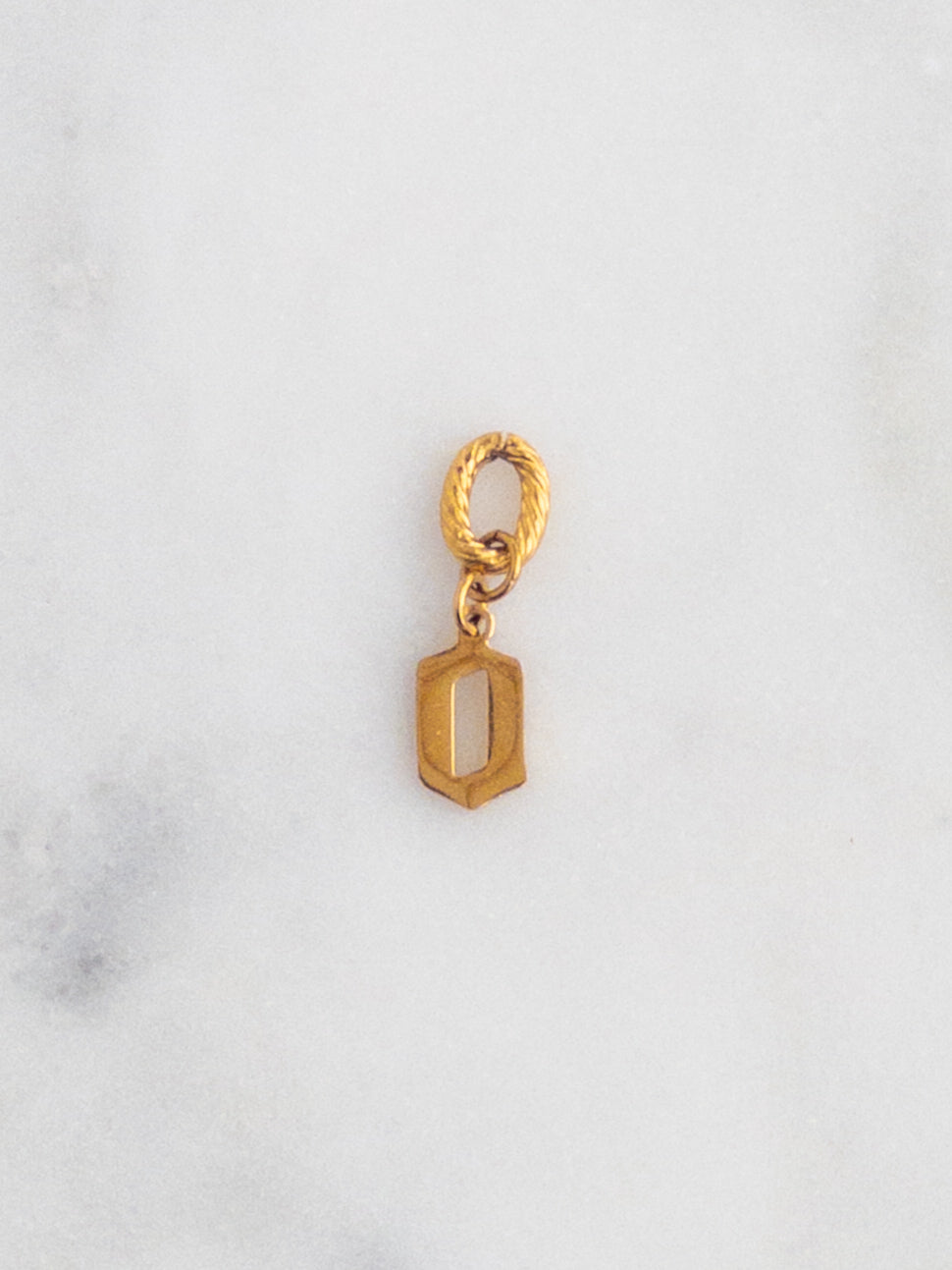Old English Letter Charm