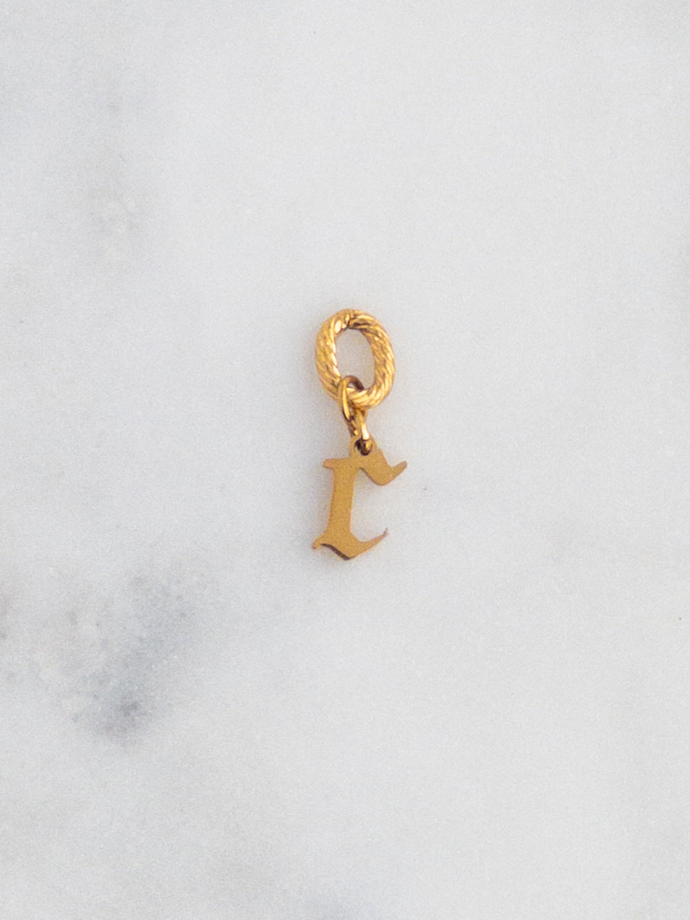Old English Letter Charm