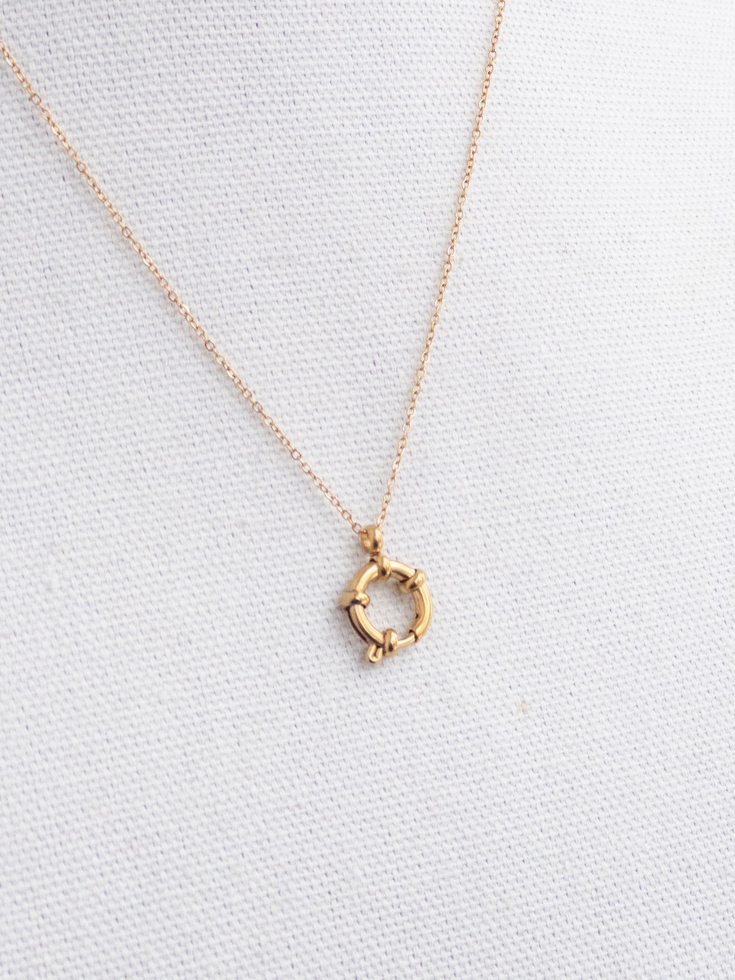 Spring Ring Charm Keeper Necklace