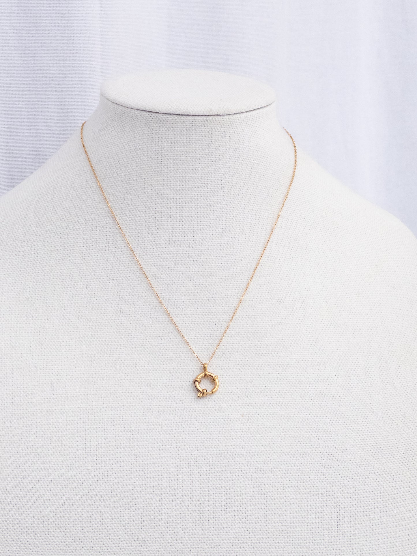 Spring Ring Charm Keeper Necklace