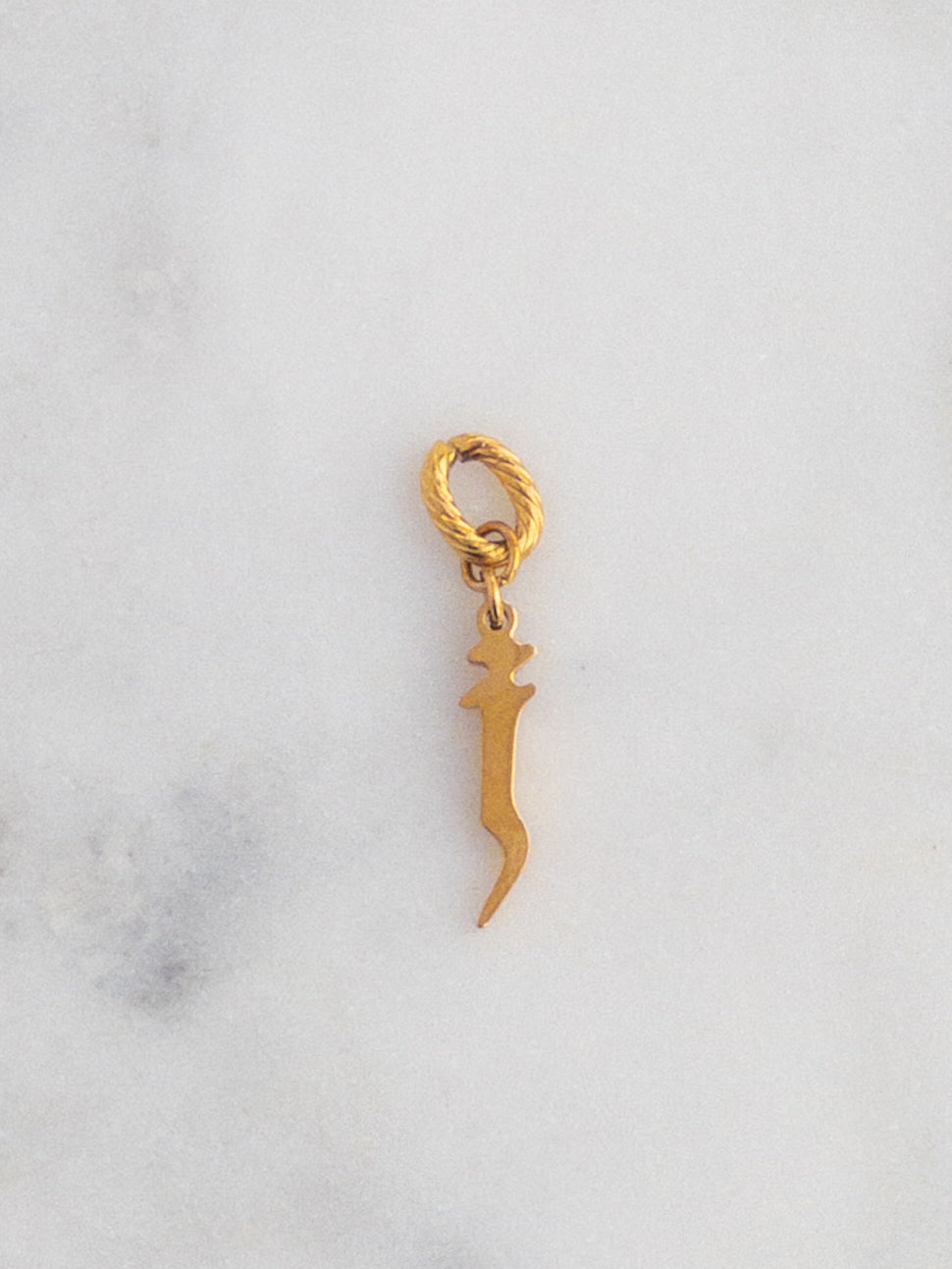 Old English Letter Charm