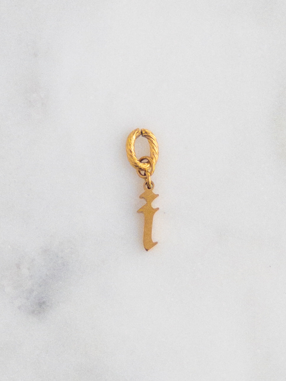 Old English Letter Charm
