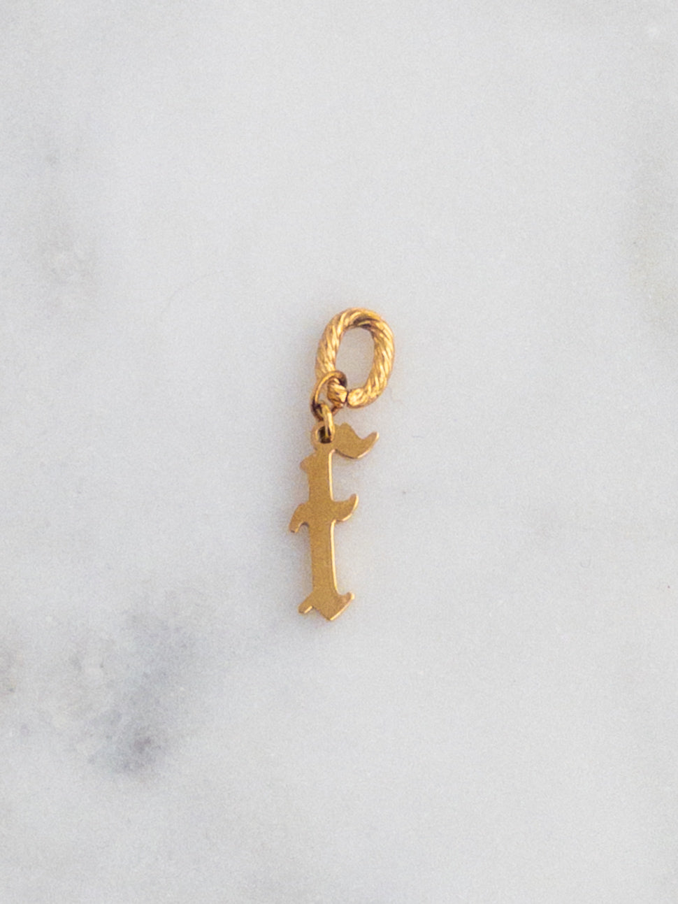 Old English Letter Charm