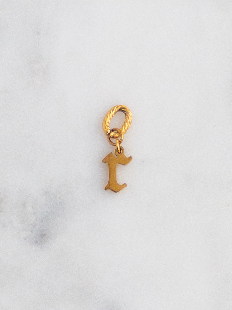 Old English Letter Charm