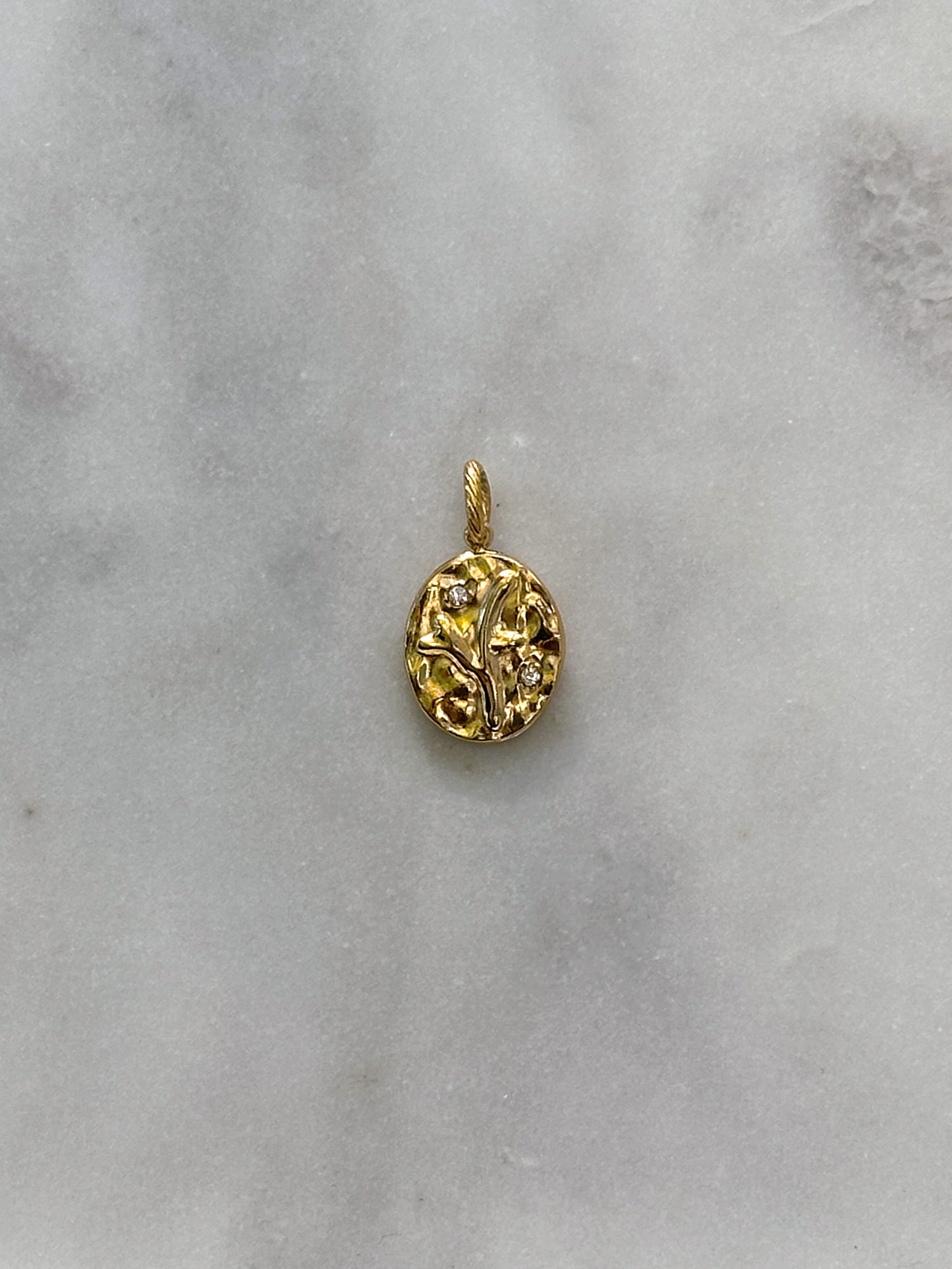 Textured Branch Charm