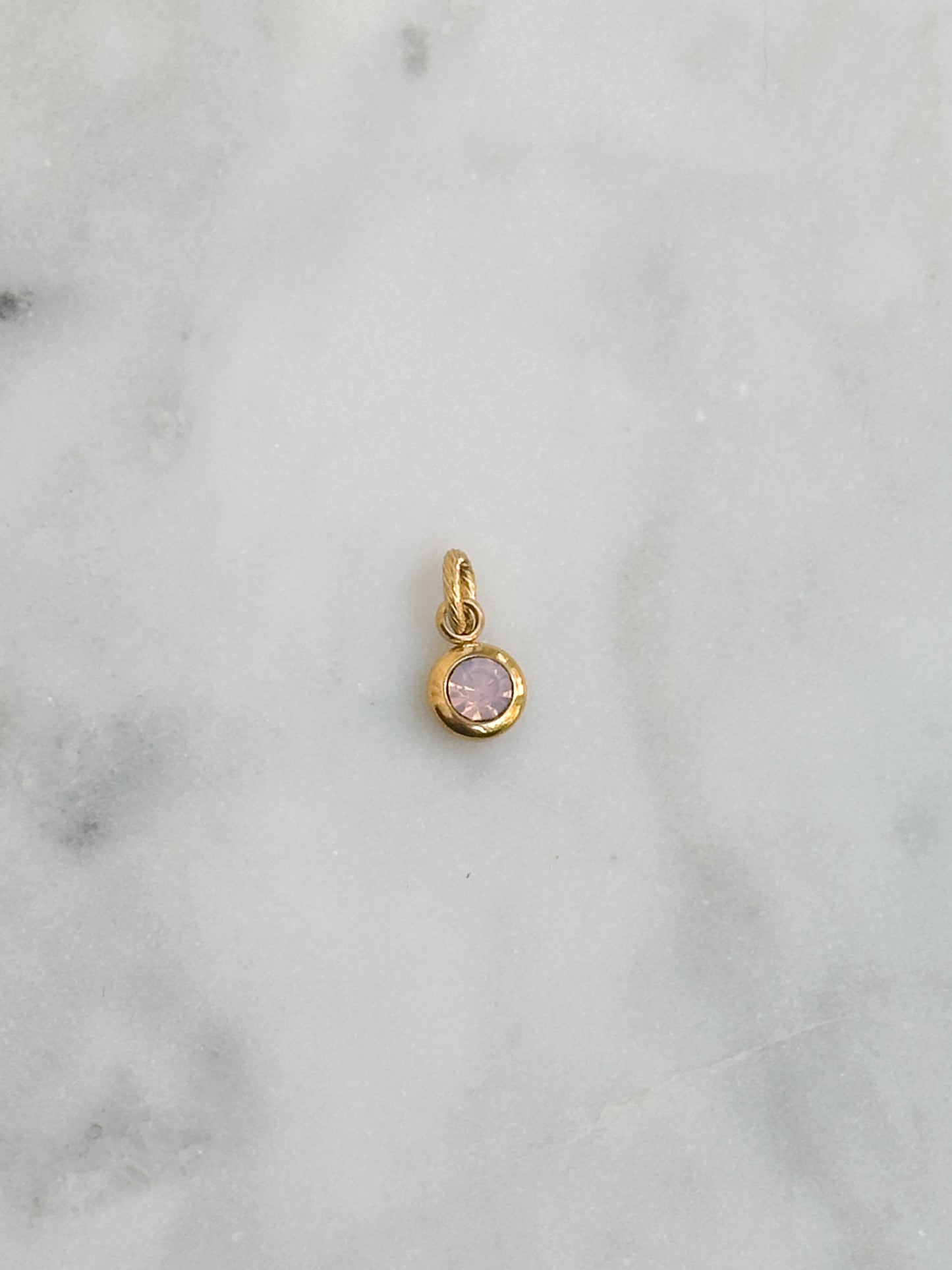 Round Color Rhinestone Charm