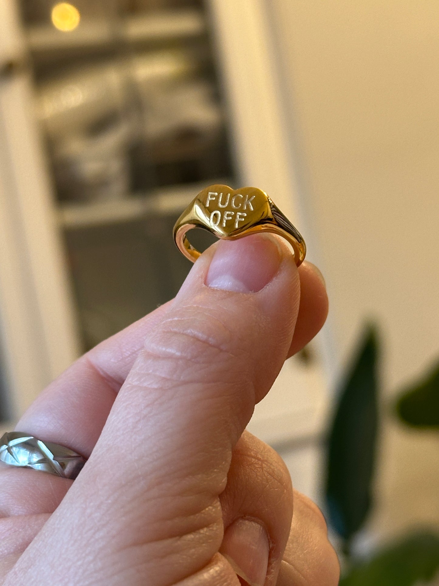 Fuck Off Heart Ring
