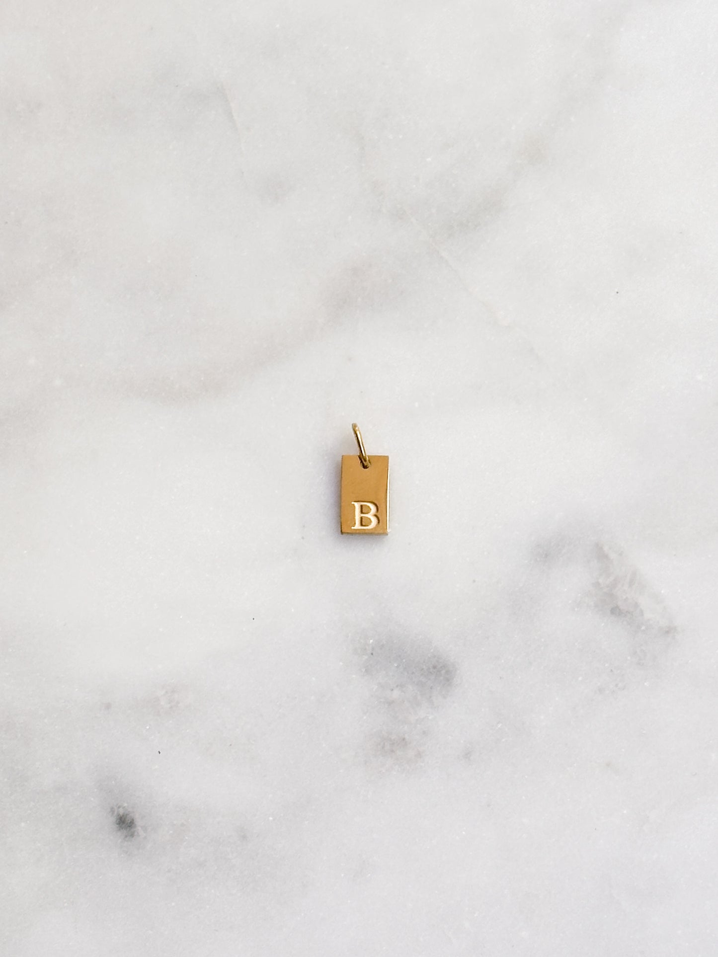 Rectangle Initial Pendant