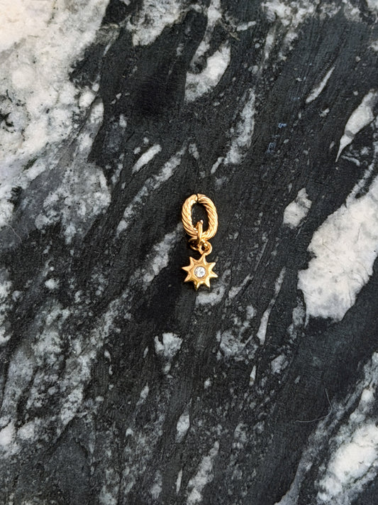 Super Tiny Burst Rhinestone Charm