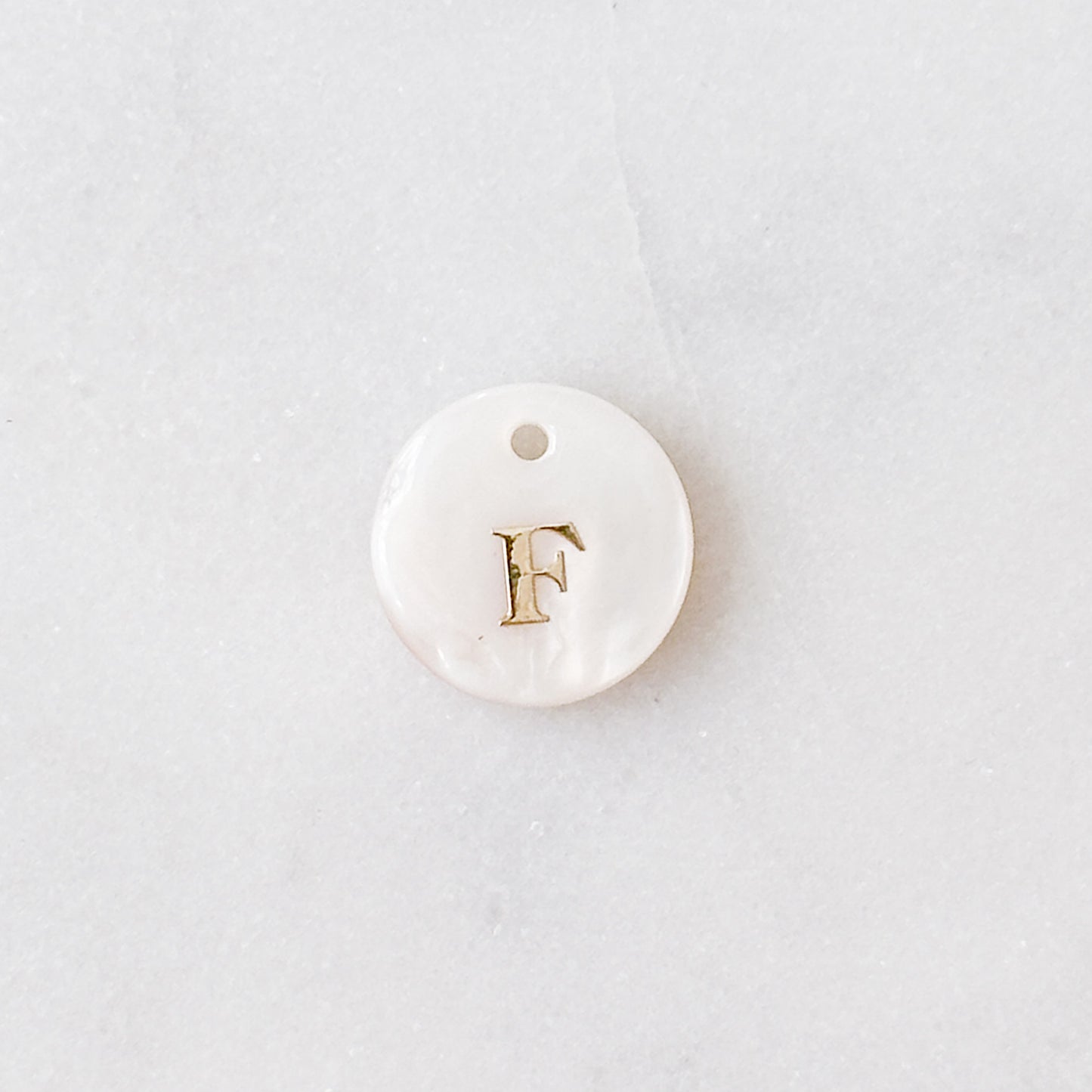 Shell Initial Pendant