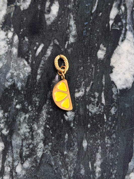 Lemon Wedge Charm