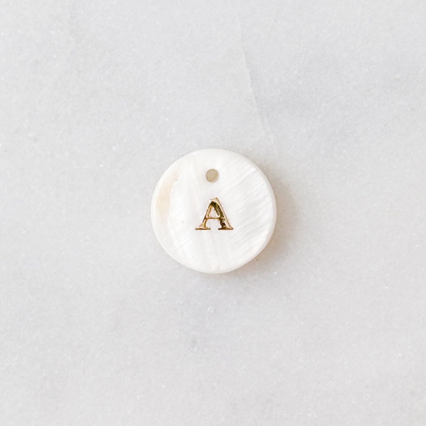 Shell Initial Pendant