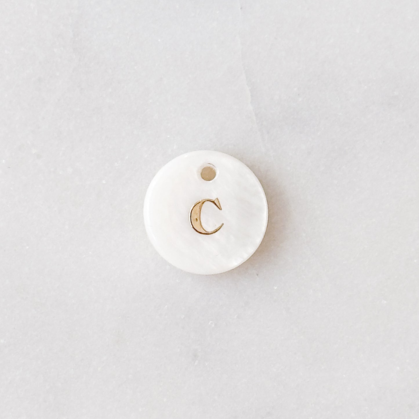 Shell Initial Pendant