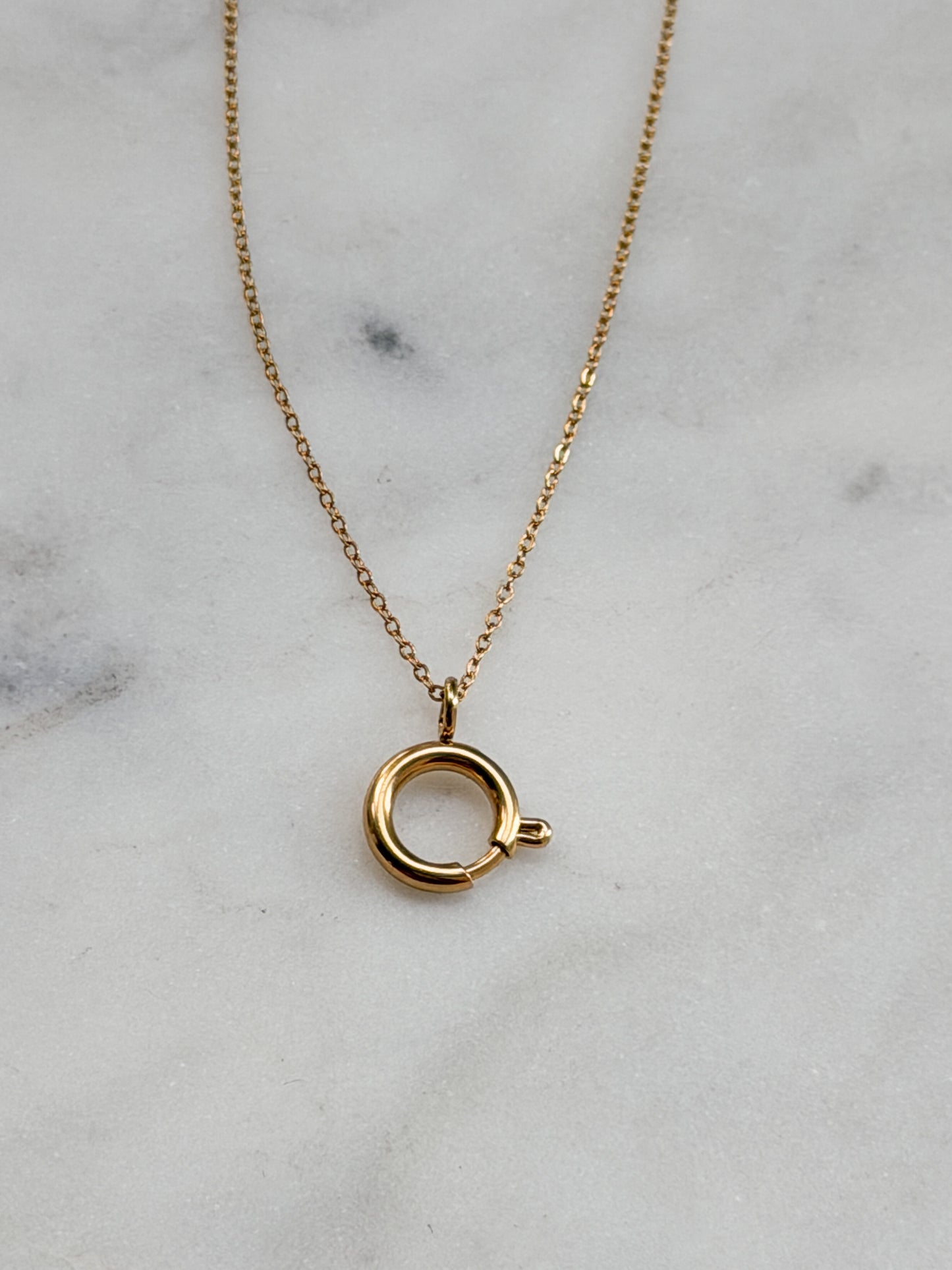 Spring Ring Charm Keeper Necklace