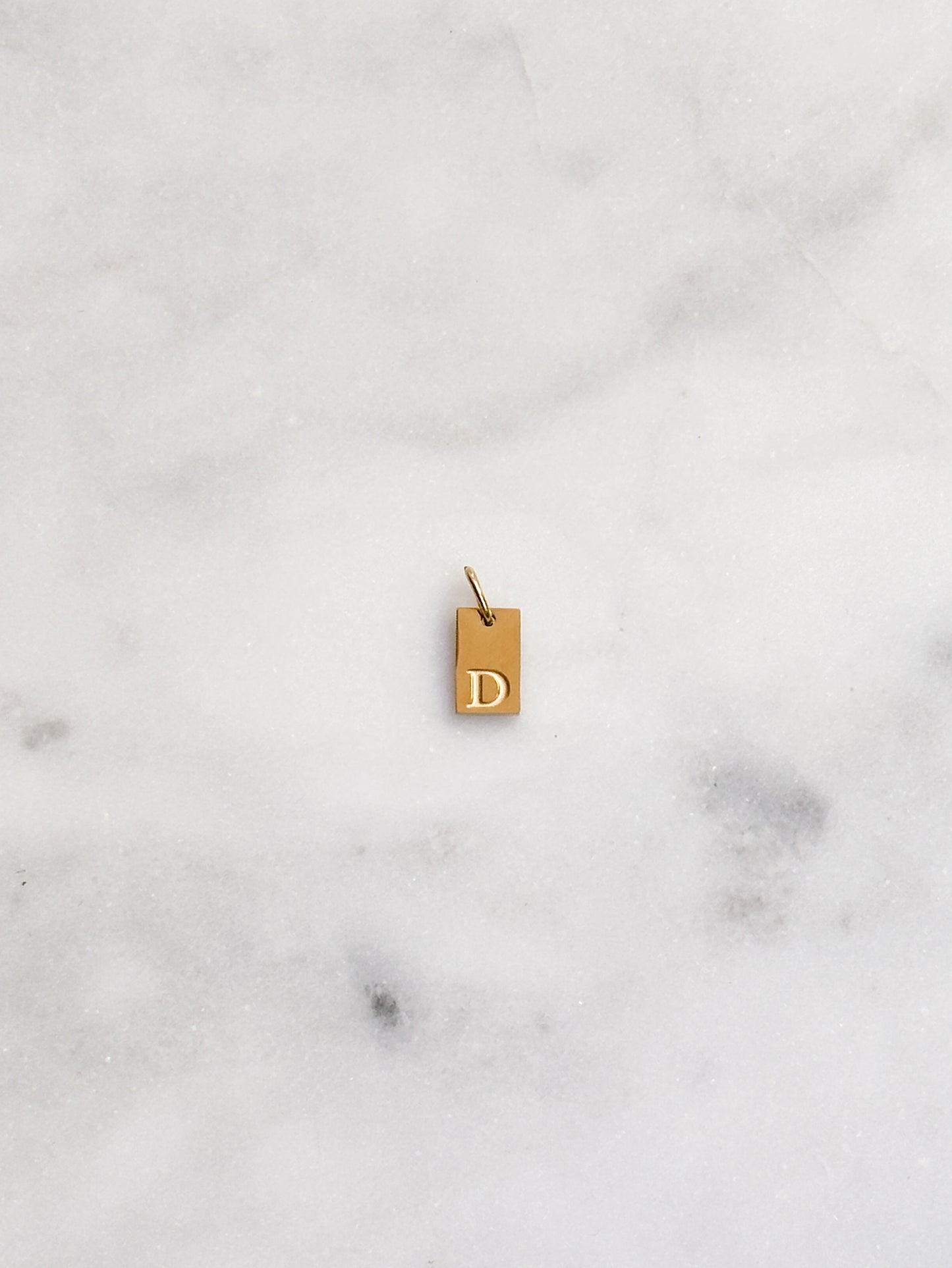 Rectangle Initial Pendant