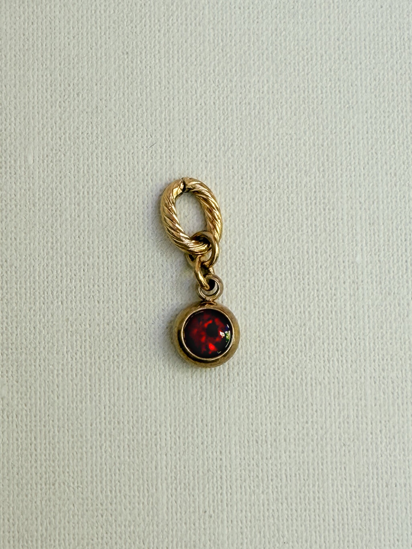 Small Round Color Rhinestone Charm