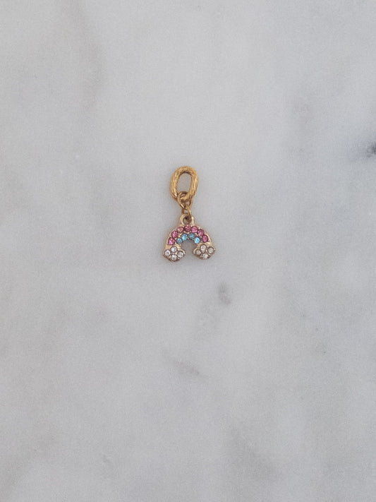 Rhinestone Rainbow Charm