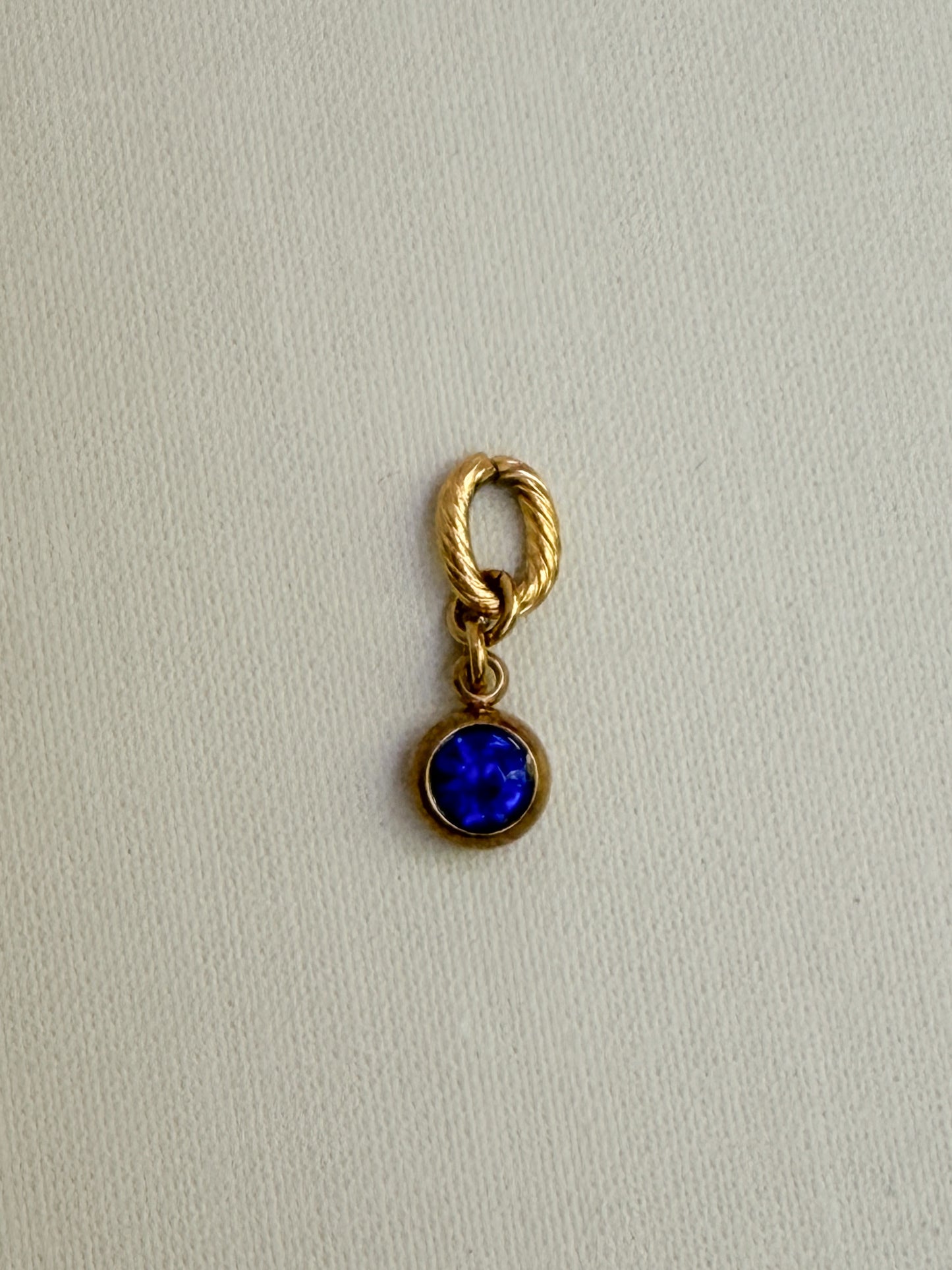 Small Round Color Rhinestone Charm