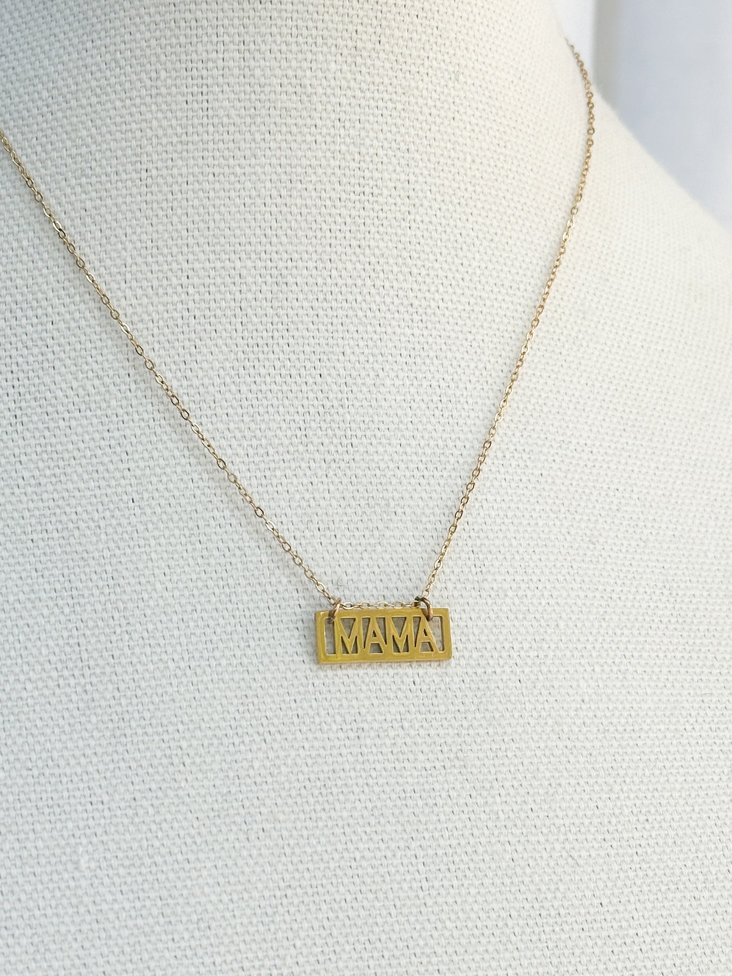 Mama rectangular bar pendant