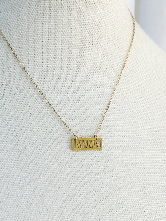 Mama rectangular bar pendant