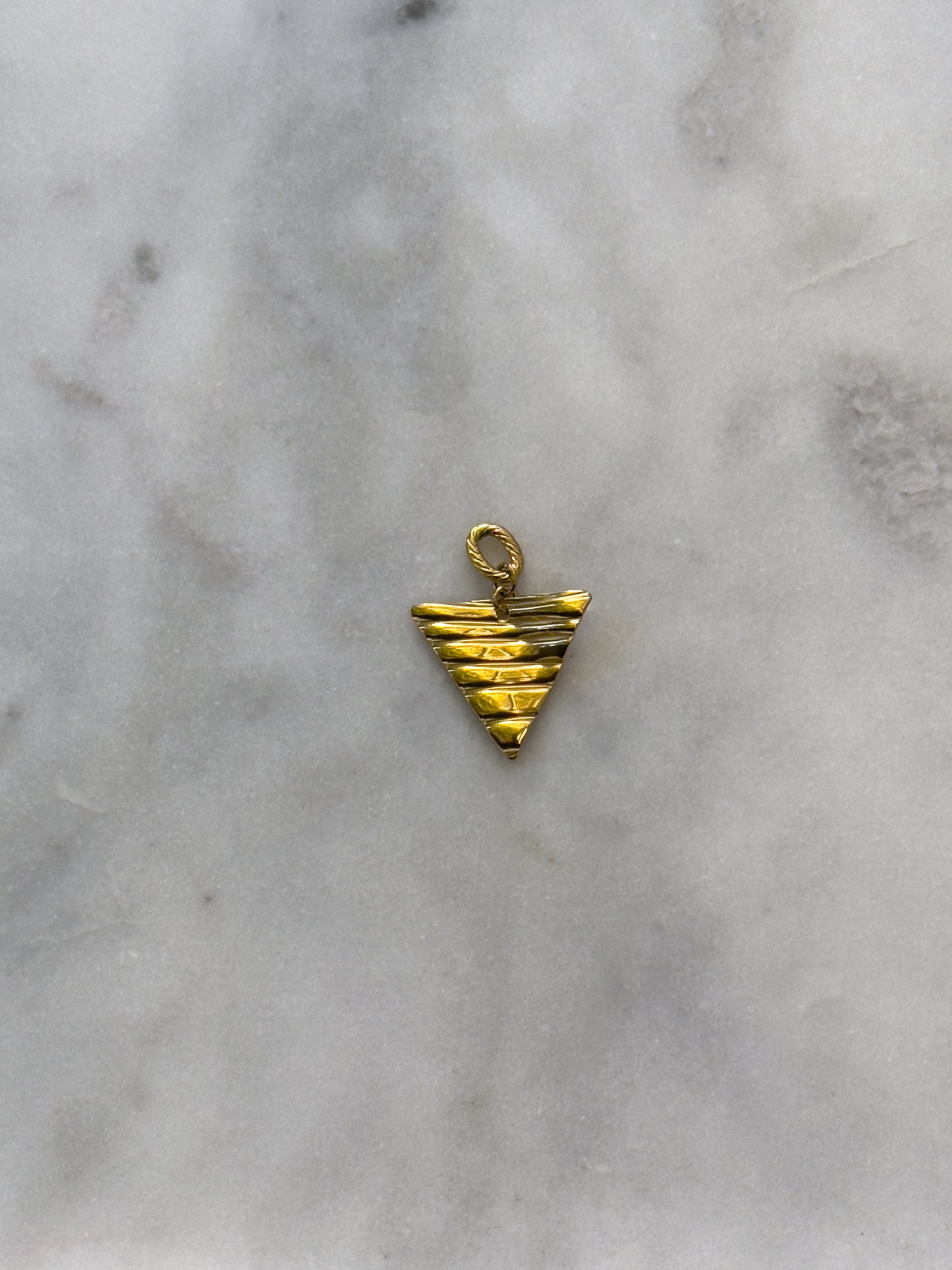 Ribbed Triangle Charm