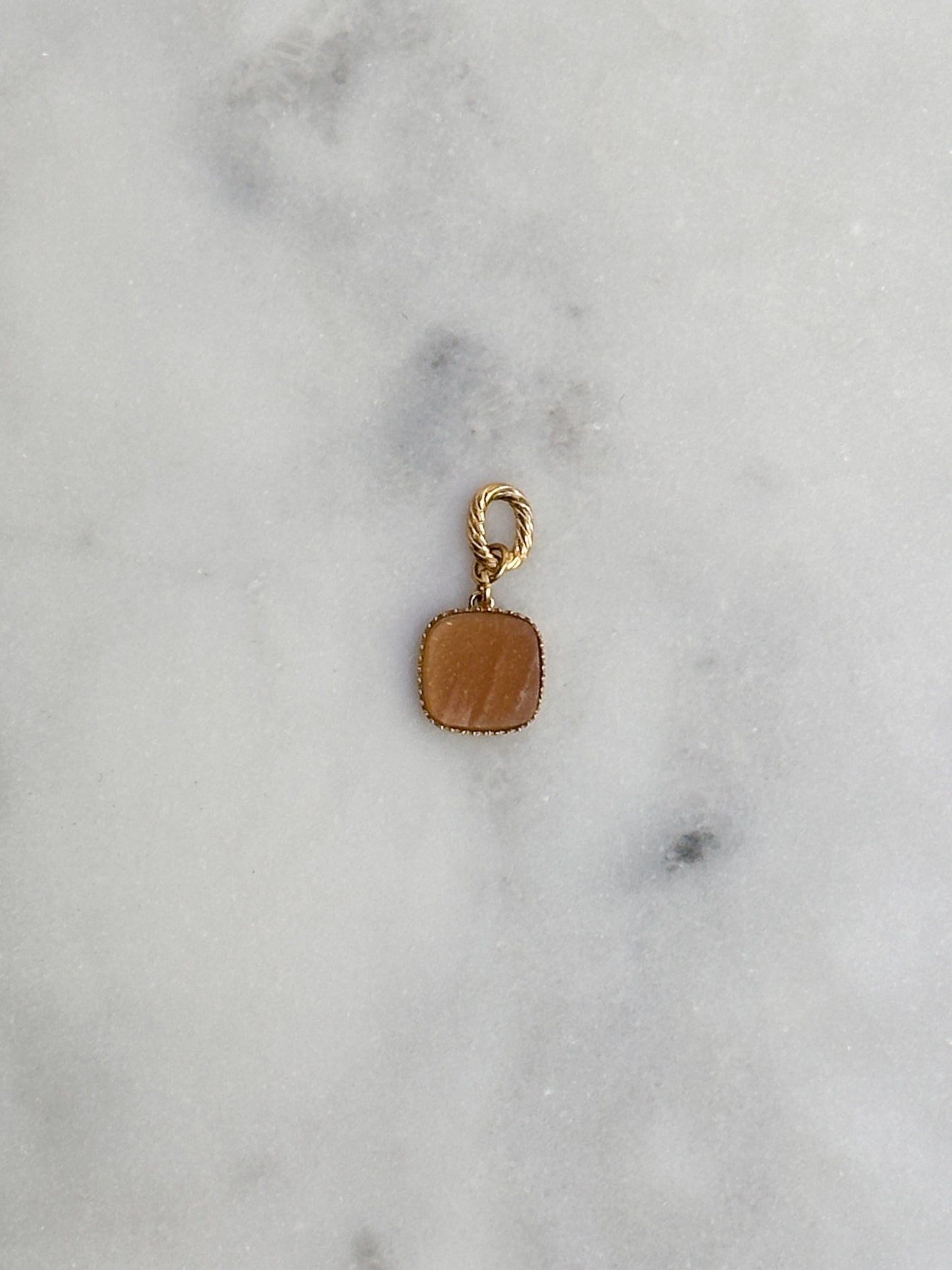 Square Stone Charm