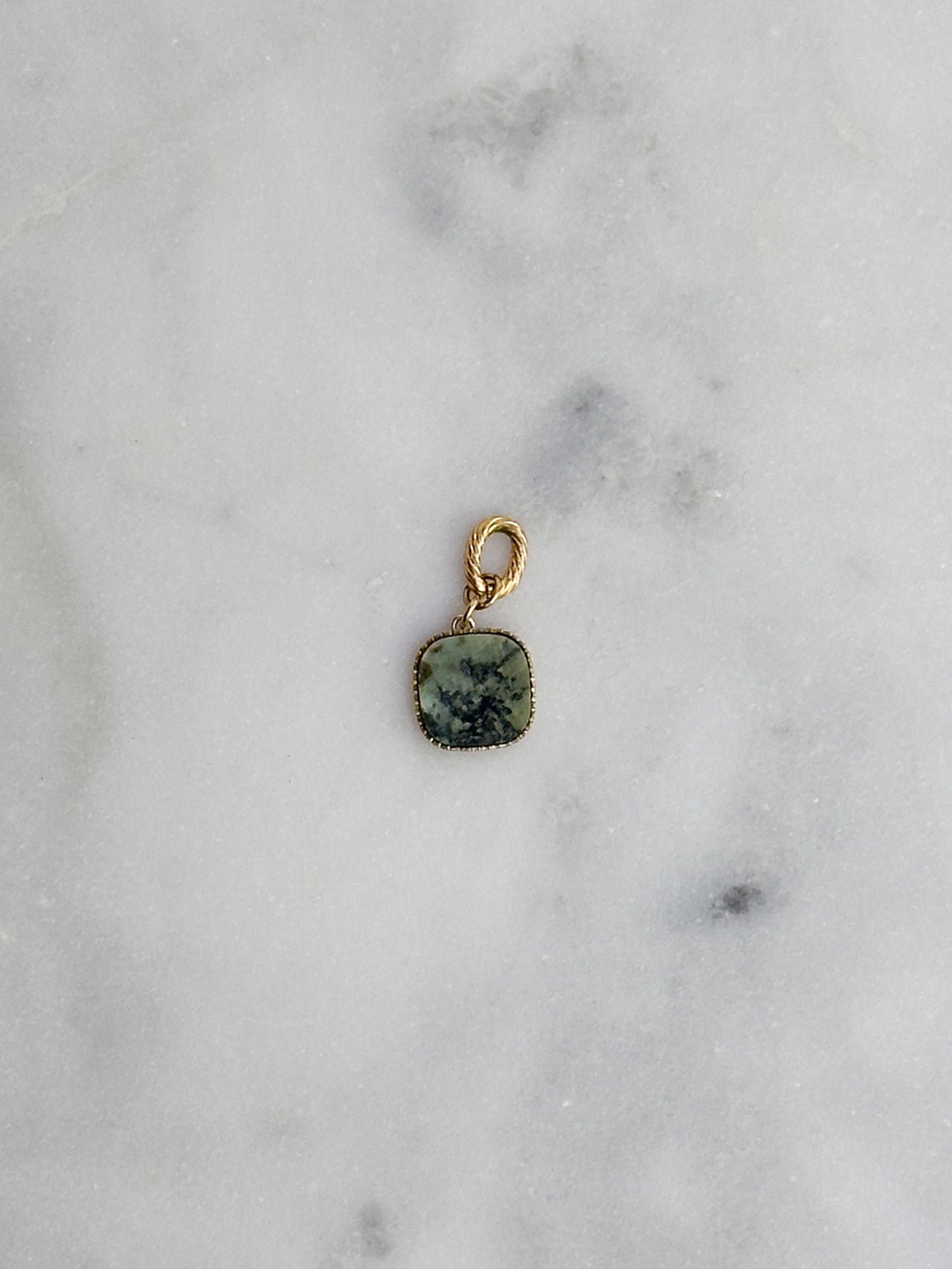 Square Stone Charm