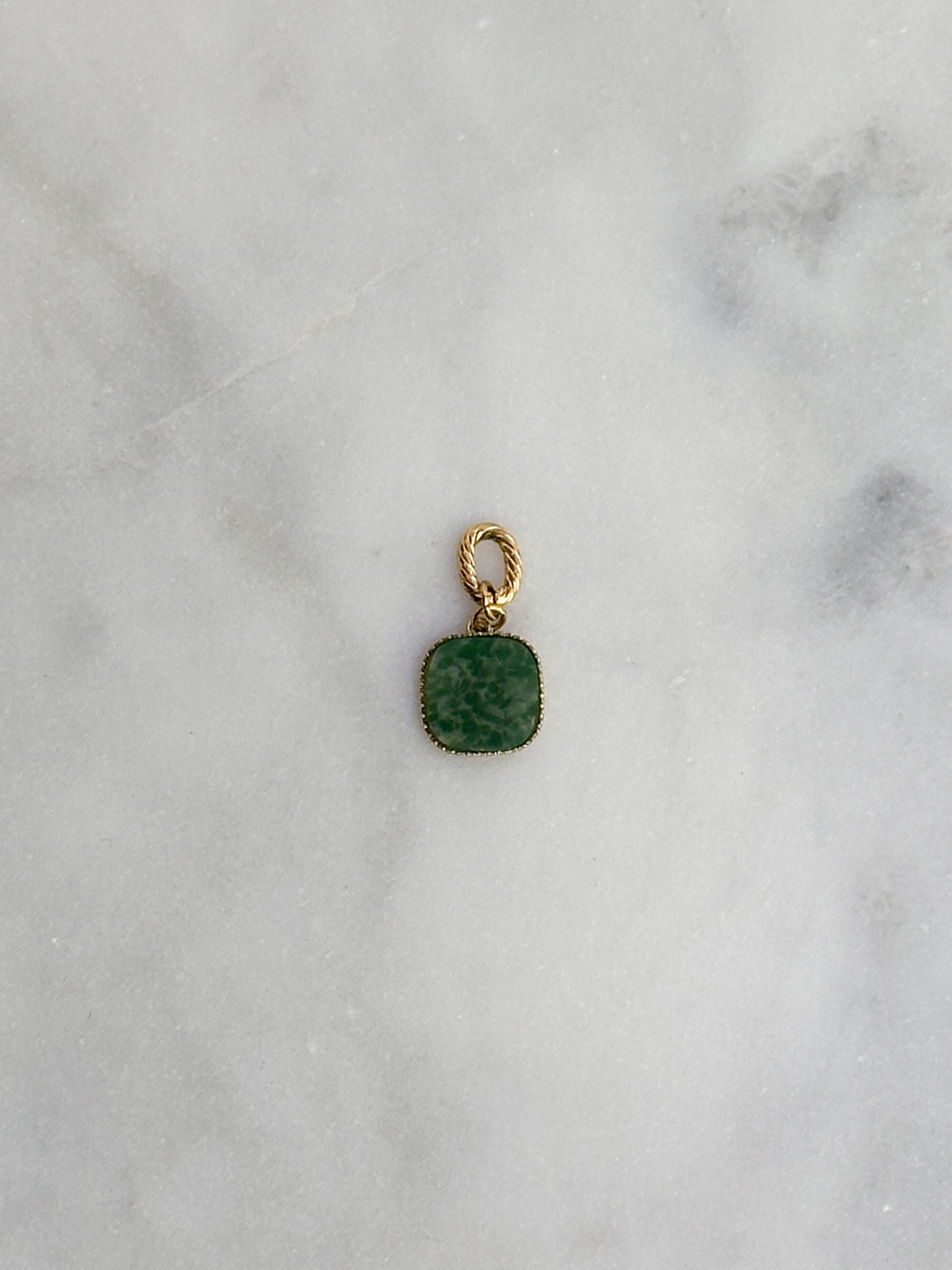 Square Stone Charm