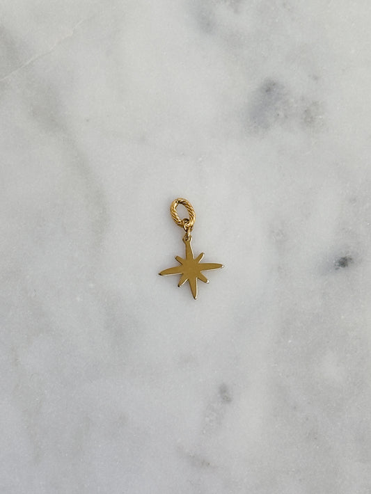 Rounded Corner Star Burst Charm