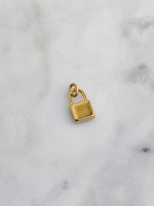 Square Padlock Charm