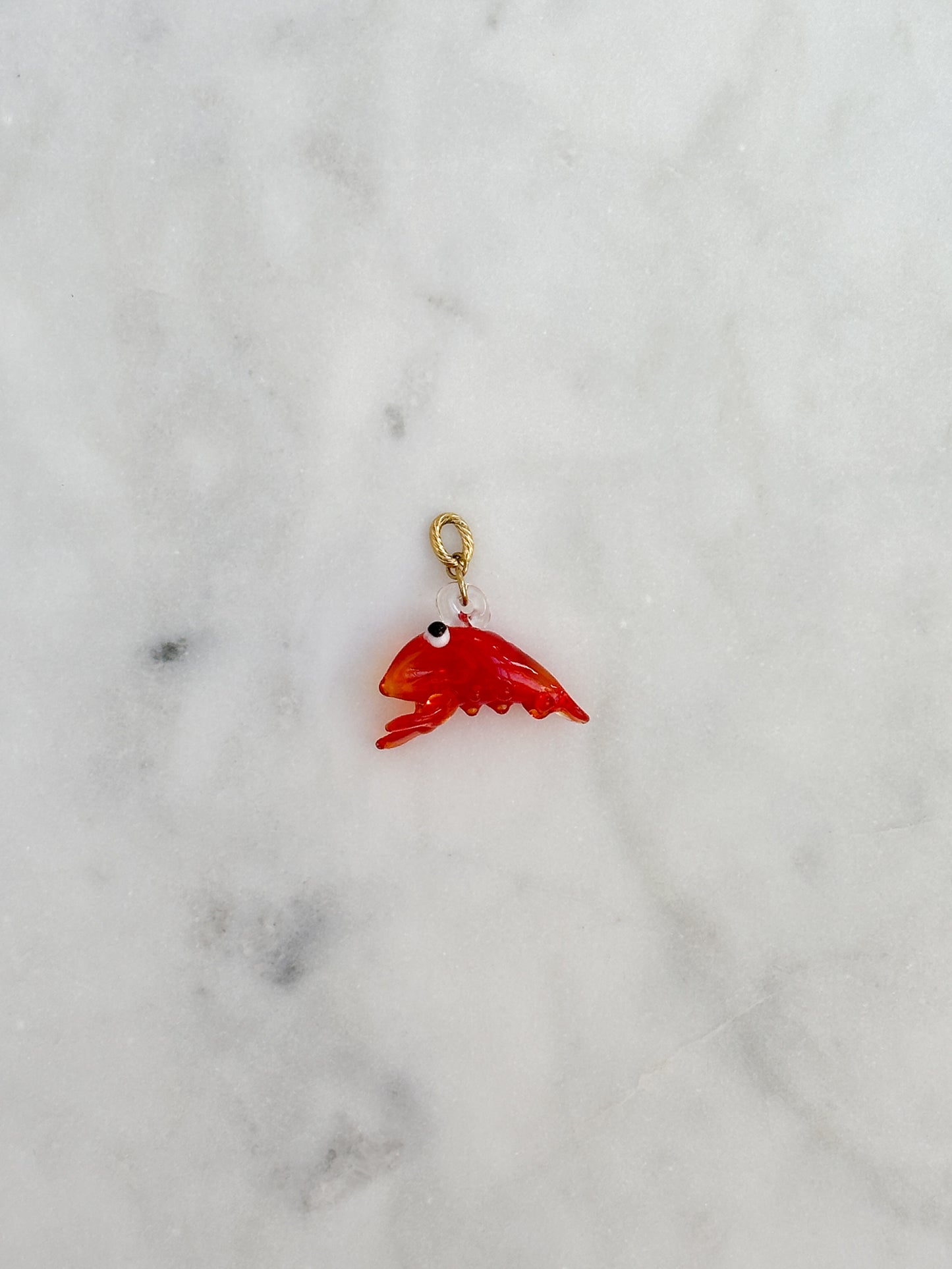 Glass Lobster Charm