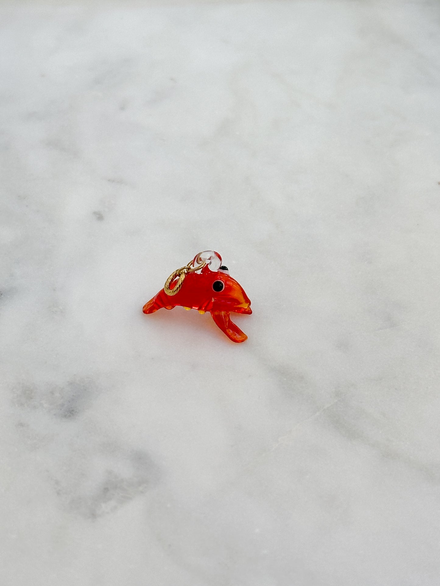 Glass Lobster Charm