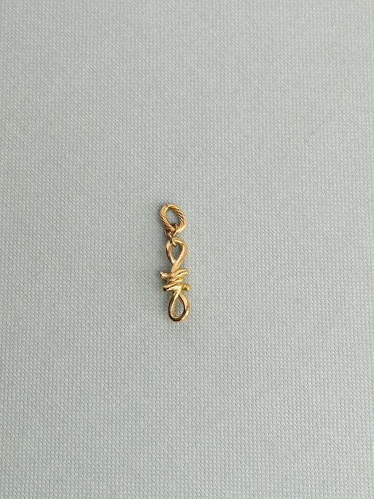 Barbed Wire Knot Charm