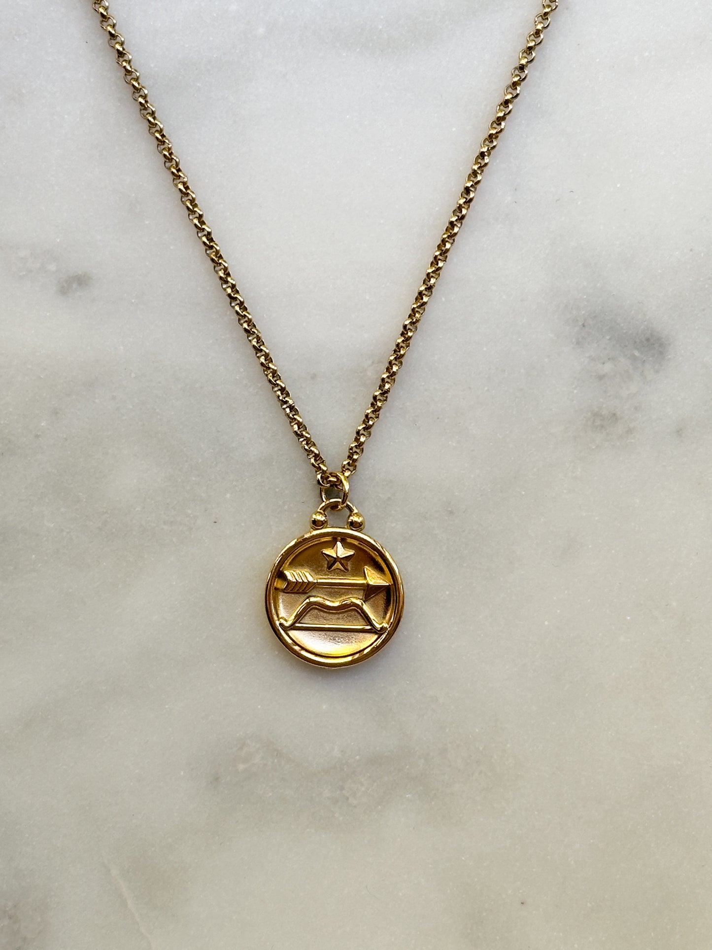 Double Sided Zodiac Pendant