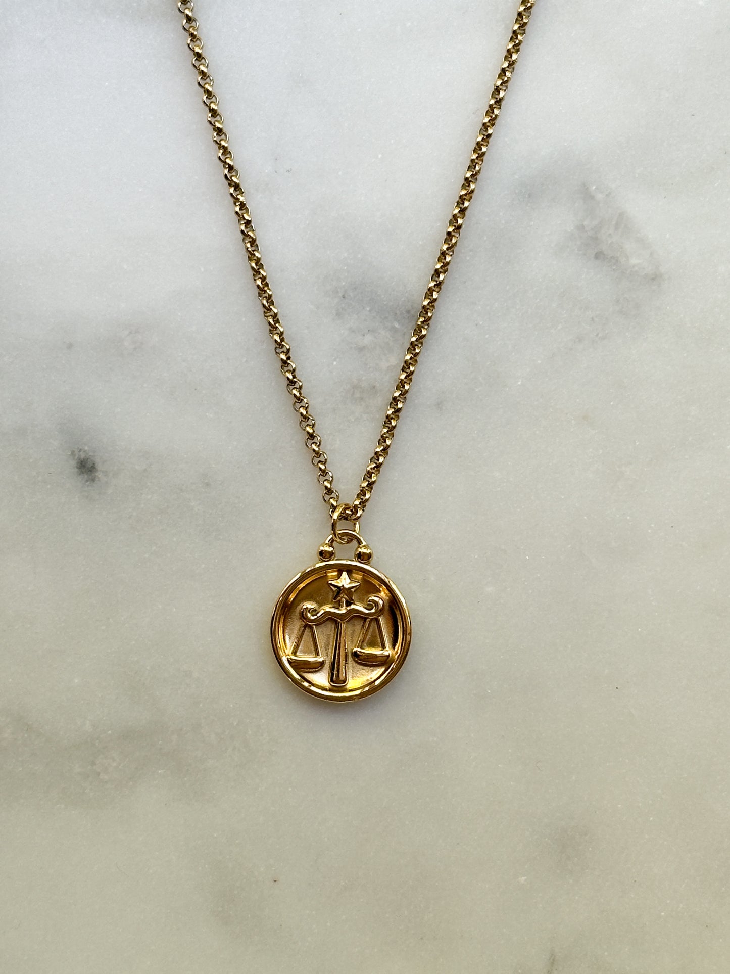 Double Sided Zodiac Pendant